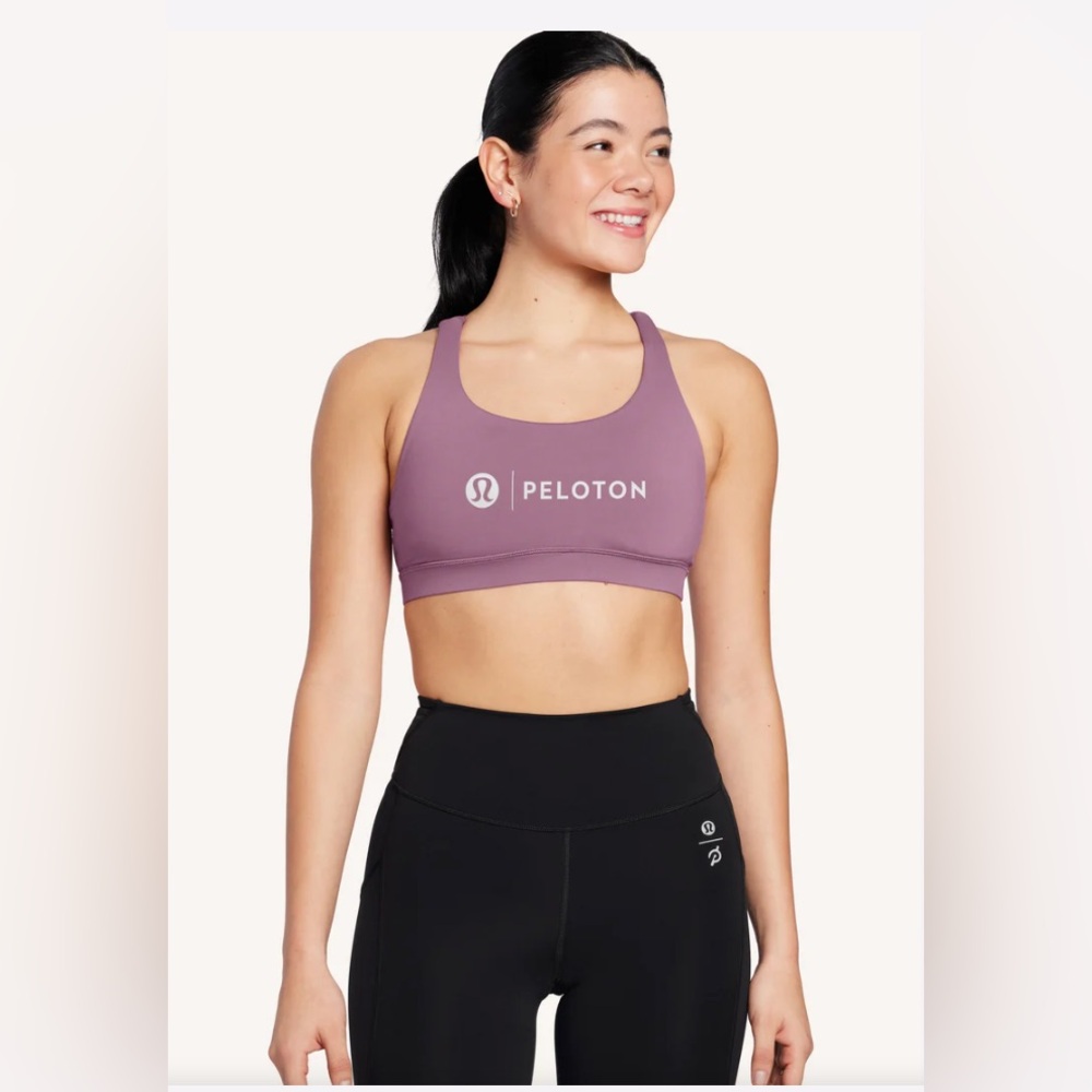 Lululemon X PELOTON ENERGY Sports Bra, Cyber Violet, 10